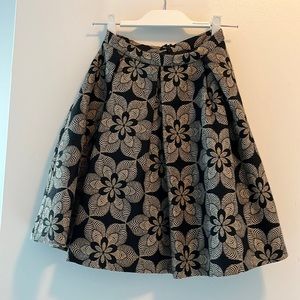 Eva franco black and gold skirt